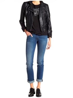 Hudson Bacara straight flood cuff jean